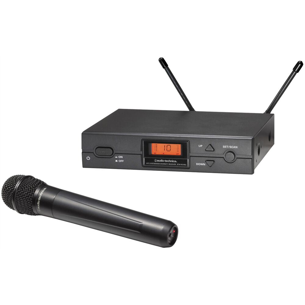 Audio Technica 2000 Series Wireless System includes: ATW- R2100b receiver and ATW-T220a