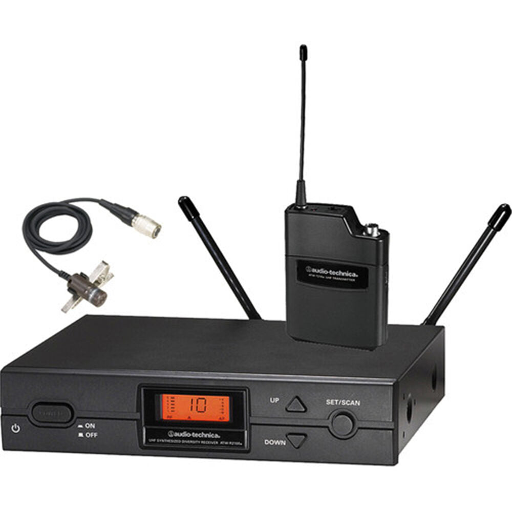 Audio Technica 2000 Series Wireless System includes: ATW-R2100b Receiver and ATW-T210a
