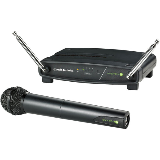 Audio Technica System 9 wireless system includes ATW-R900a receiver and ATW-T902a handheld dynam