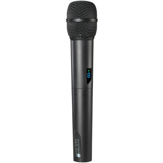 Audio Technica System 10 handheld microphone/transmitter with unidirectional dynamic element, 2.