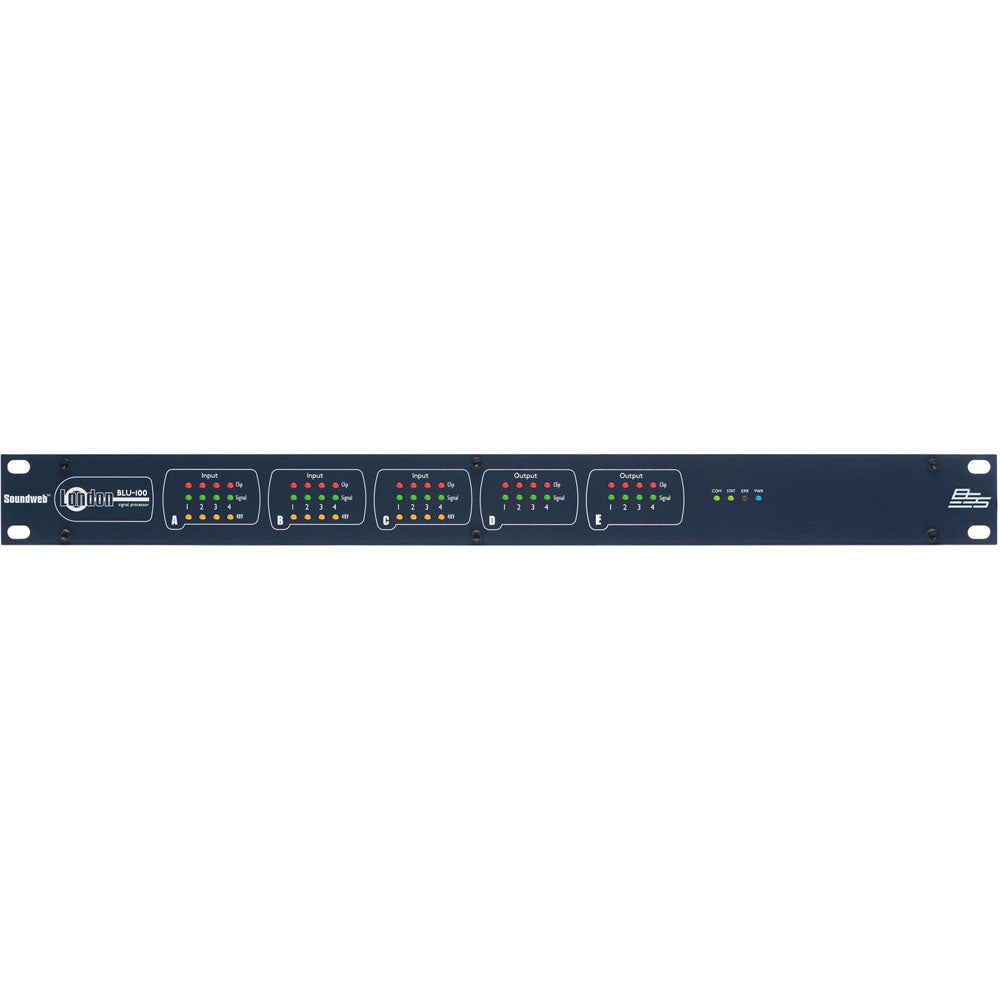 BSS BLU-100 12 analog mic/line input, 8 analog output, networked signal pro