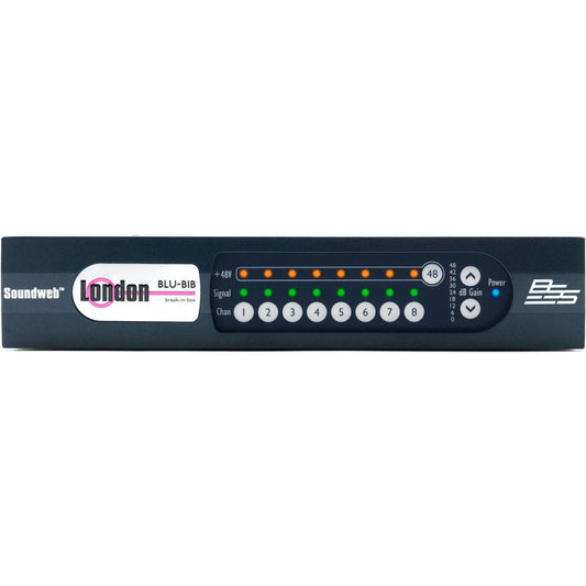 BSS BLU-BIB 8-channel analog break-in box w/ BLU link & switchable Phantom