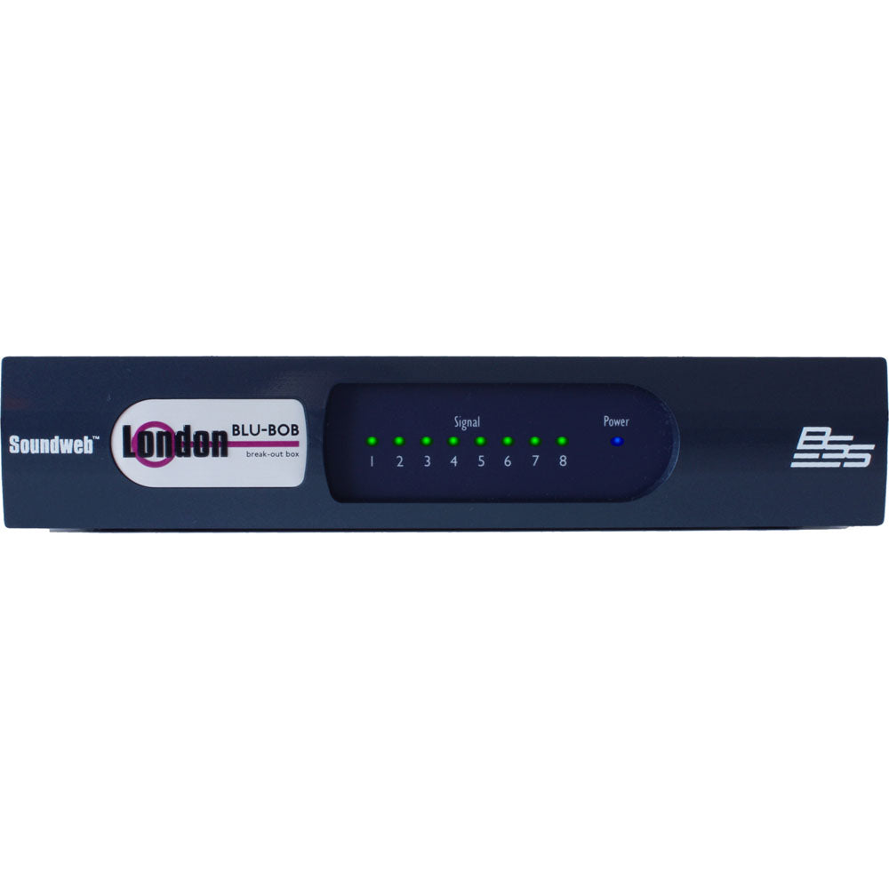 BSS BLU-BOB1 8-channel analog break-out box w/ BLU link (half rack)