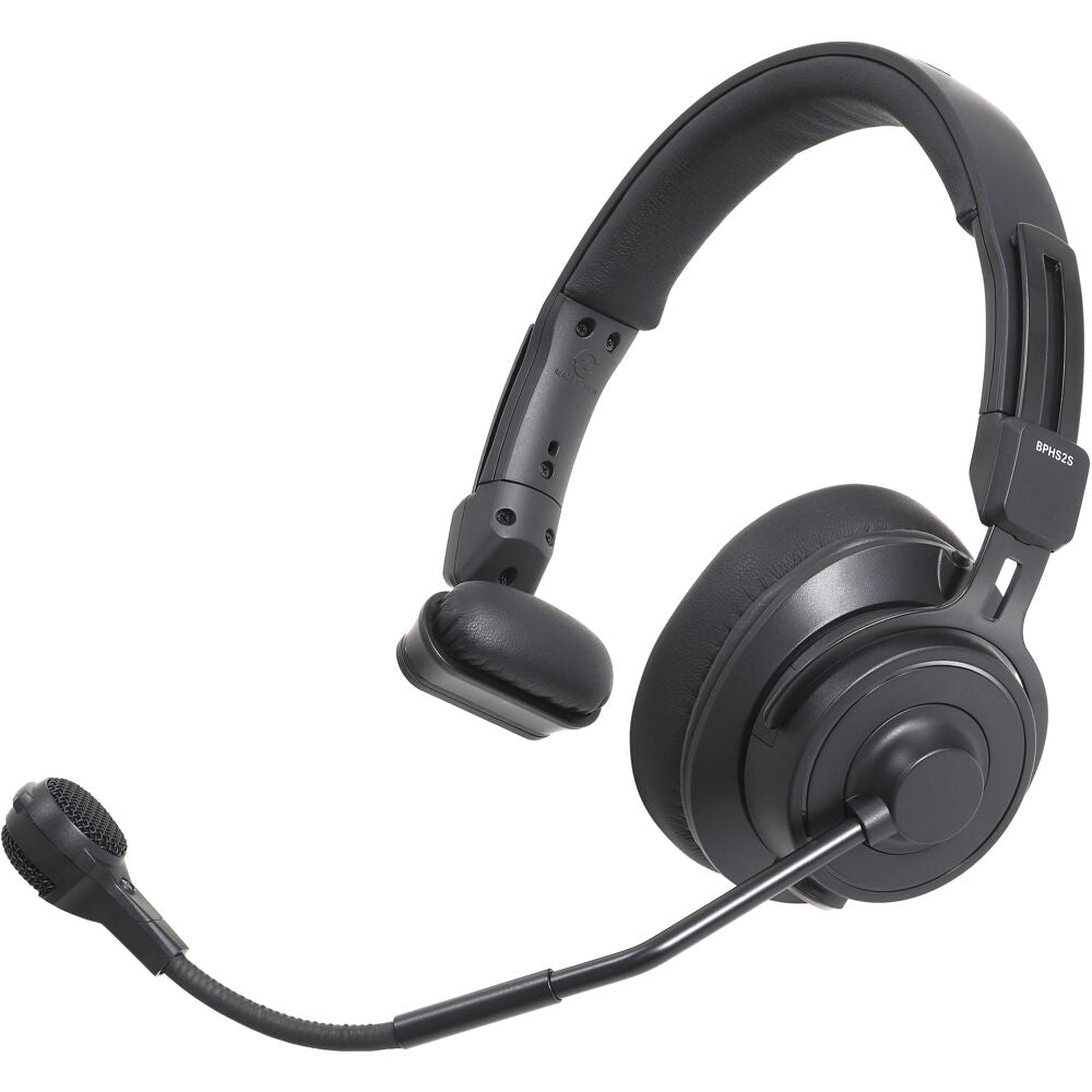 Audio Technica Single-ear broadcast headset with hypercardioid dynamic boom microphone