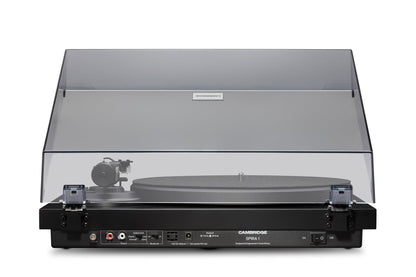 Cambridge Audio Spira rear panel with RCA outputs, ground post, output level and Bluetooth switches