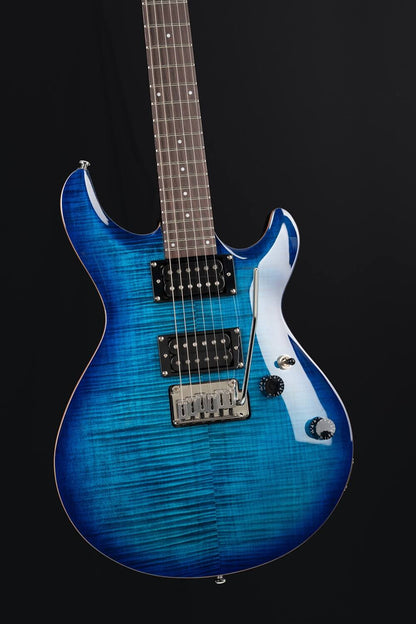 Cort M600T Blue Burst lifestyle photo