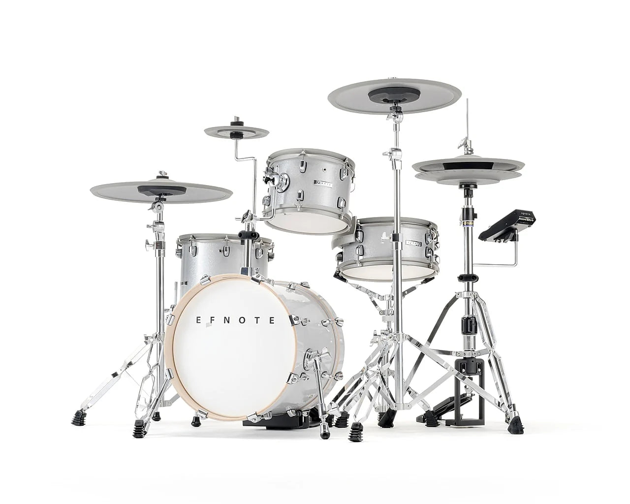 EFNOTE 5 Acoustic Designed Electronic Drum Set, MIDI , w/360 Triggering, , 3 Zone, 8ch XLR - White Sparkle