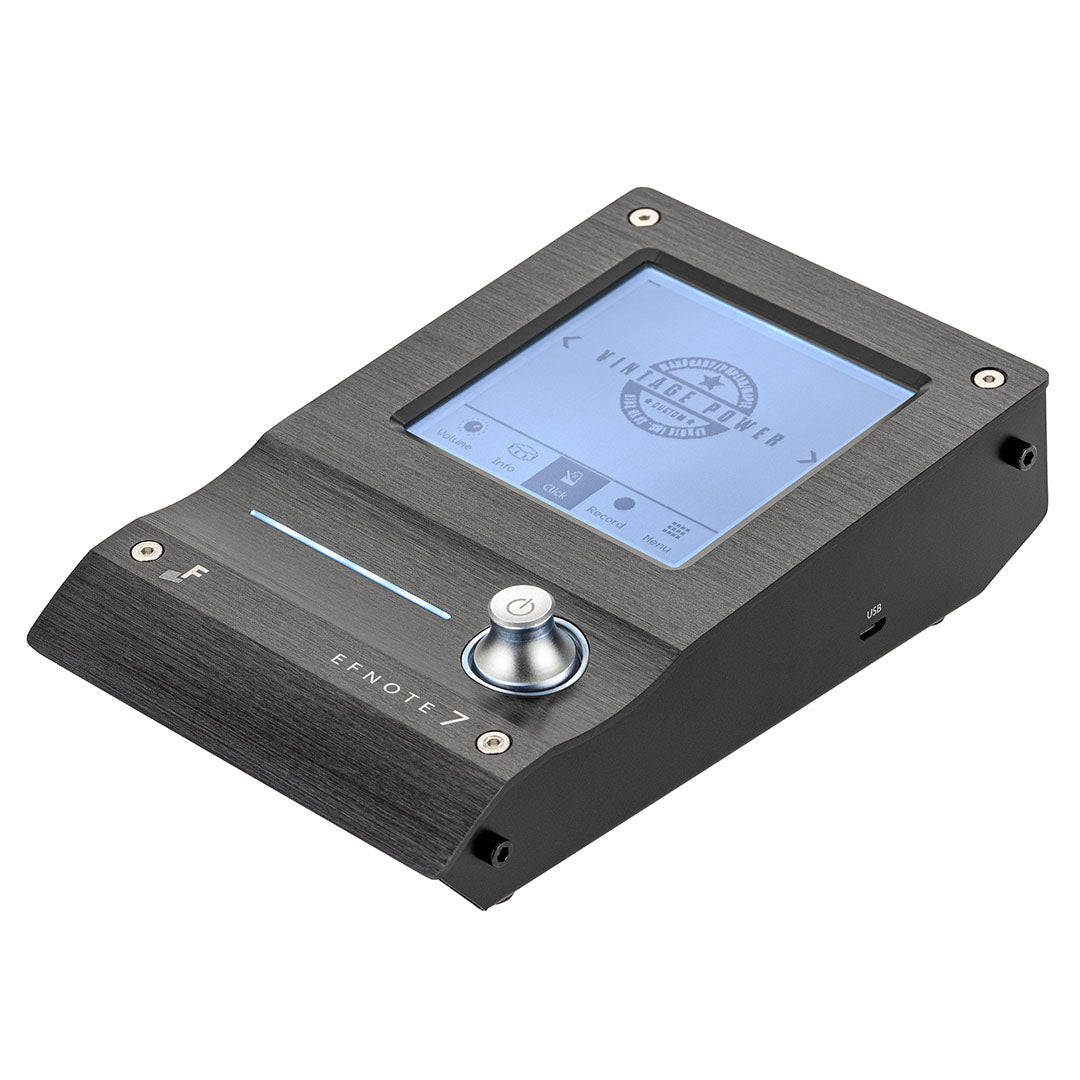 EFNOTE 7 sound module controls and display