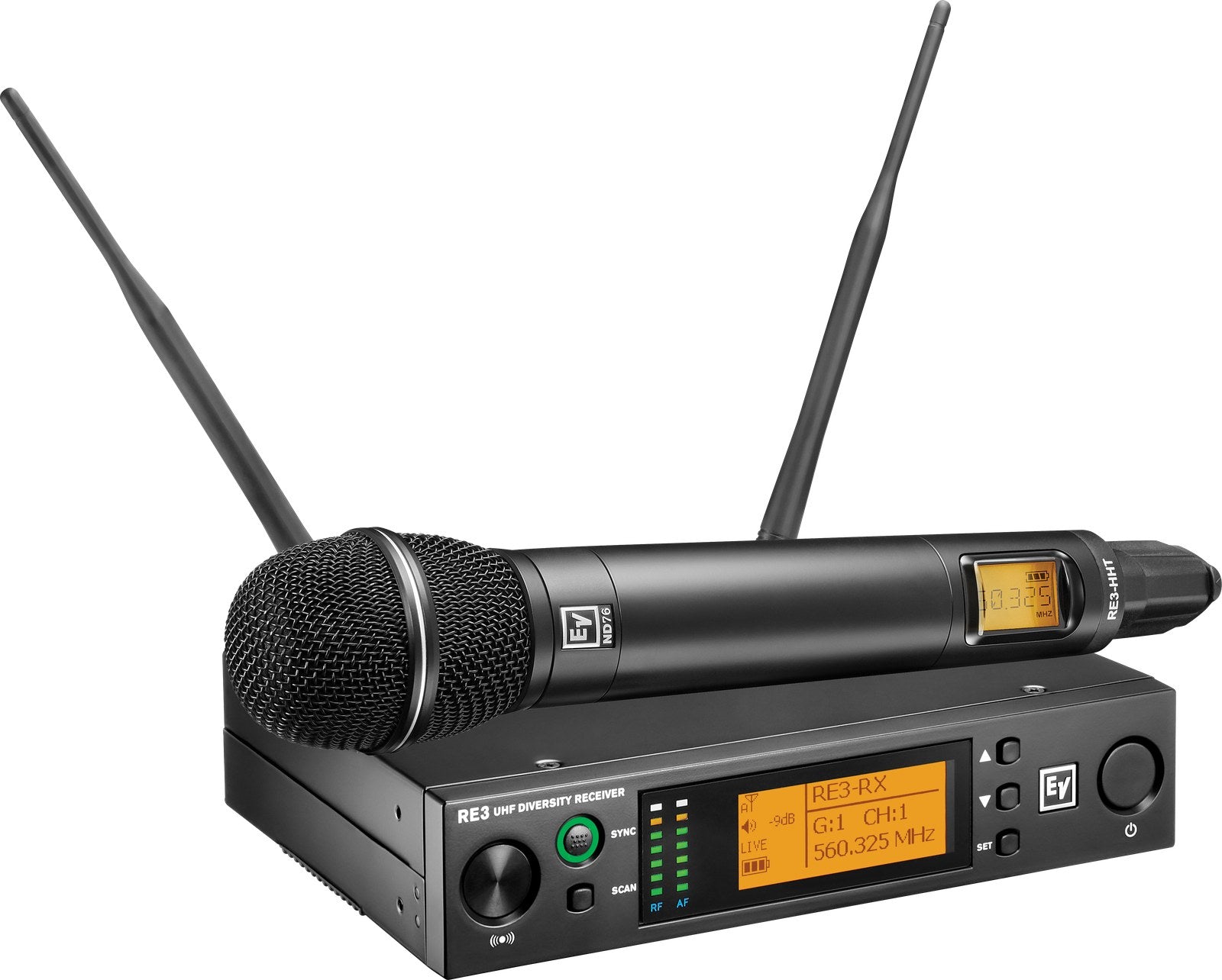 Electro-Voice RE3-ND76-5L Handheld Set with ND76 Head 488-524 MHz