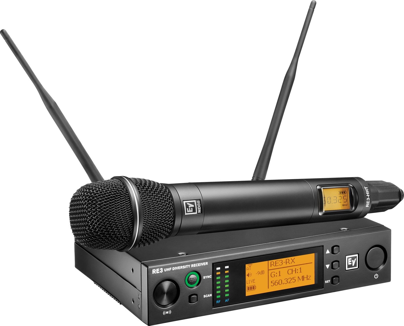 Electro-Voice RE3-ND86-5L Handheld Set with ND86 Head 488-524 MHz