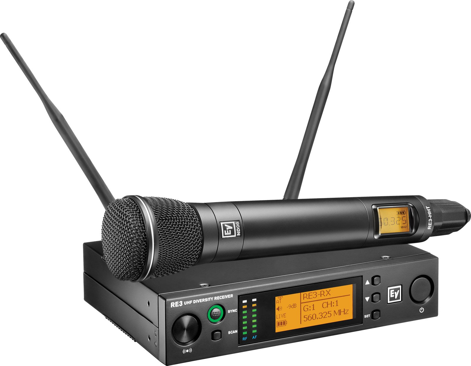 Electro-Voice RE3-ND96-5L Handheld Set with ND96 Head 488-524 MHz