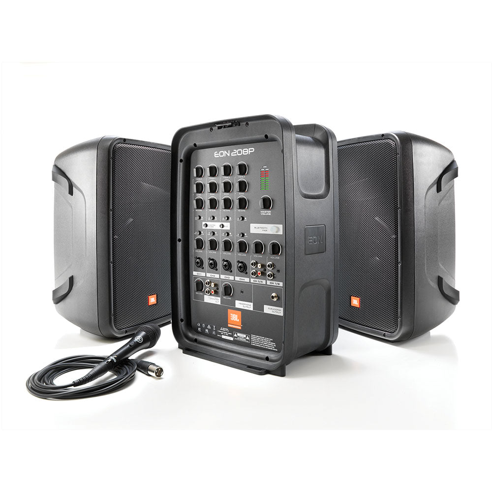 JBL Portable 8" 2-Way PA with 8-Channel Powered Mixer and Bluetooth