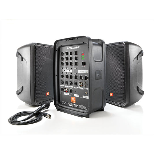 JBL Portable 8" 2-Way PA with 8-Channel Powered Mixer and Bluetooth