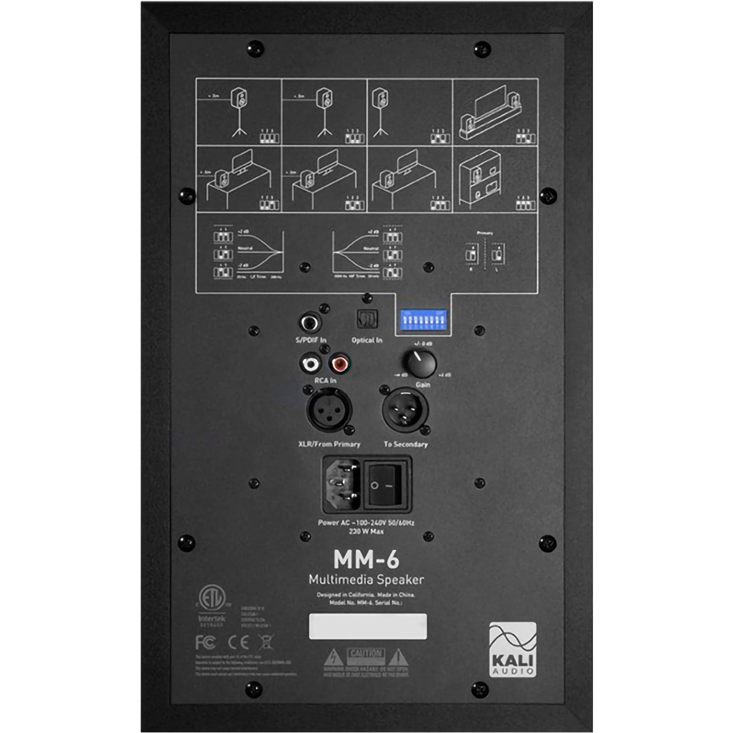Kali Audio MM-6 6 Inch Multimedia Bookshelf Speaker, view 3
