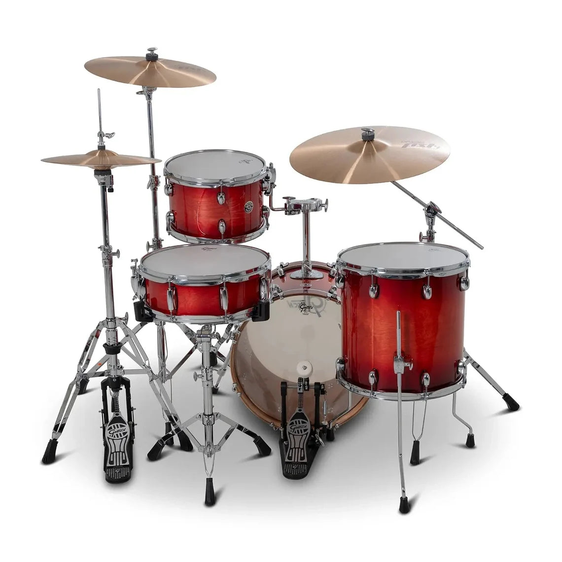 Gretsch Catalina Club 4-Piece Shell Pack in Gloss Crimson Burst, view 4