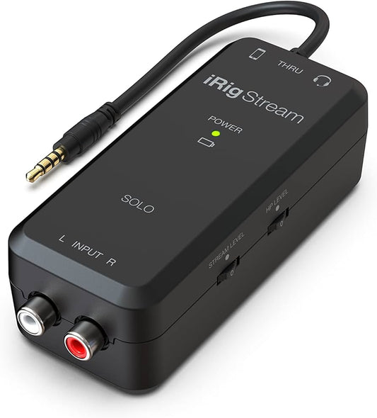iRig Stream Solo affordable streaming interface for iPhone/iPad and Android