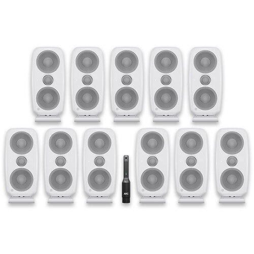 iLoud MTM MKII (white) high-resolution, compact studio monitor (immersive bundle)