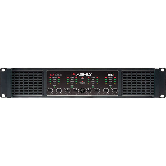 ASHLY 8-Channel Multi-Mode Power Amplifier, 8x500W at 2/4/8 Ohms and 70V/25V