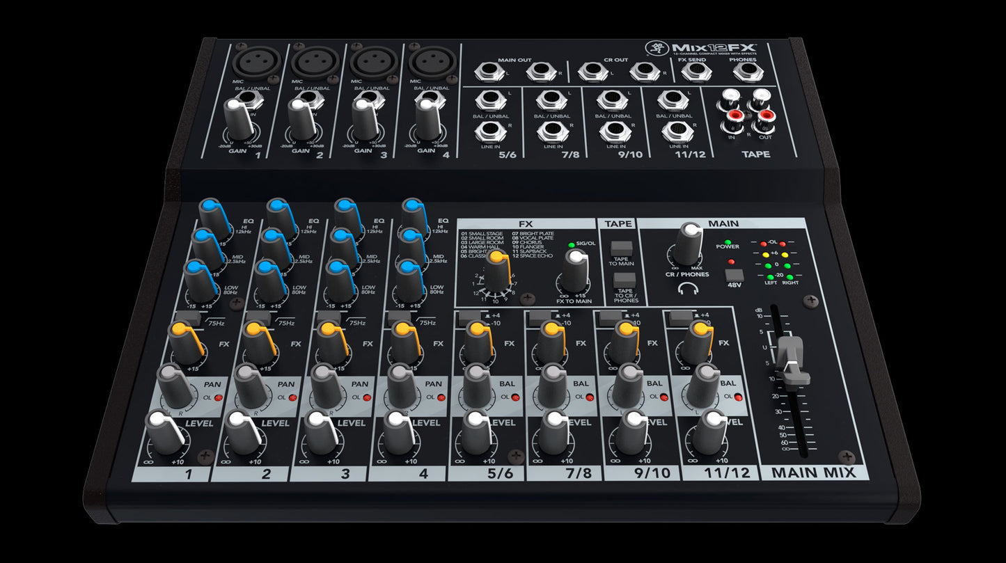 Mackie MIX12FX 12-Channel Compact Mixer w/ FX