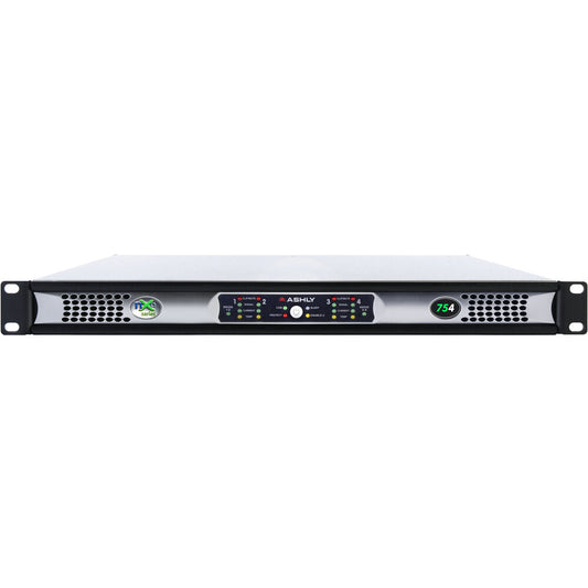 ASHLY Network Multi-Mode Power Amplifier 4 x75 Watts at 2/4/8 Ohms or 25V/70V