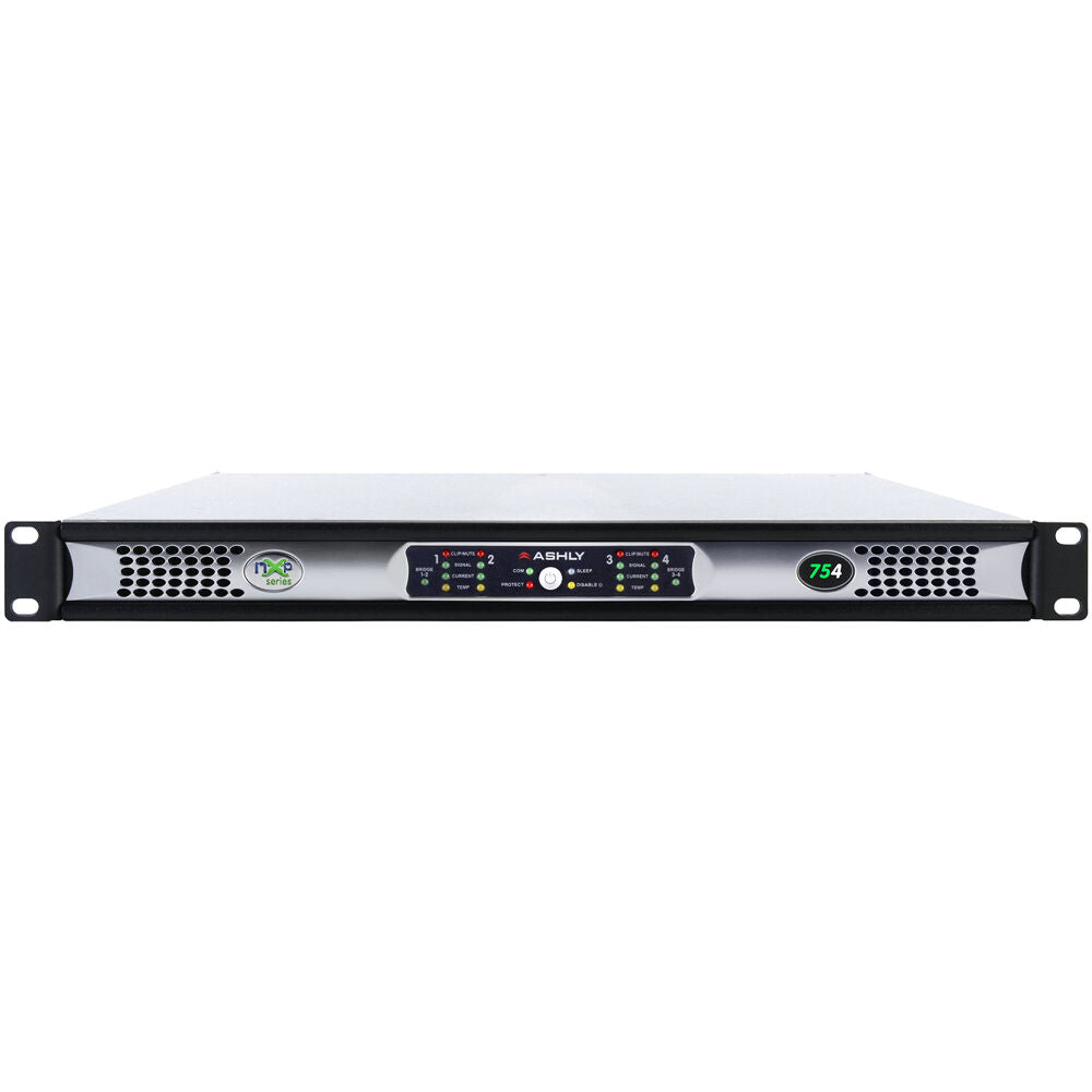 ASHLY Network Power Amplifier 4x75 watts @ 2 Ohms with Protea DSP