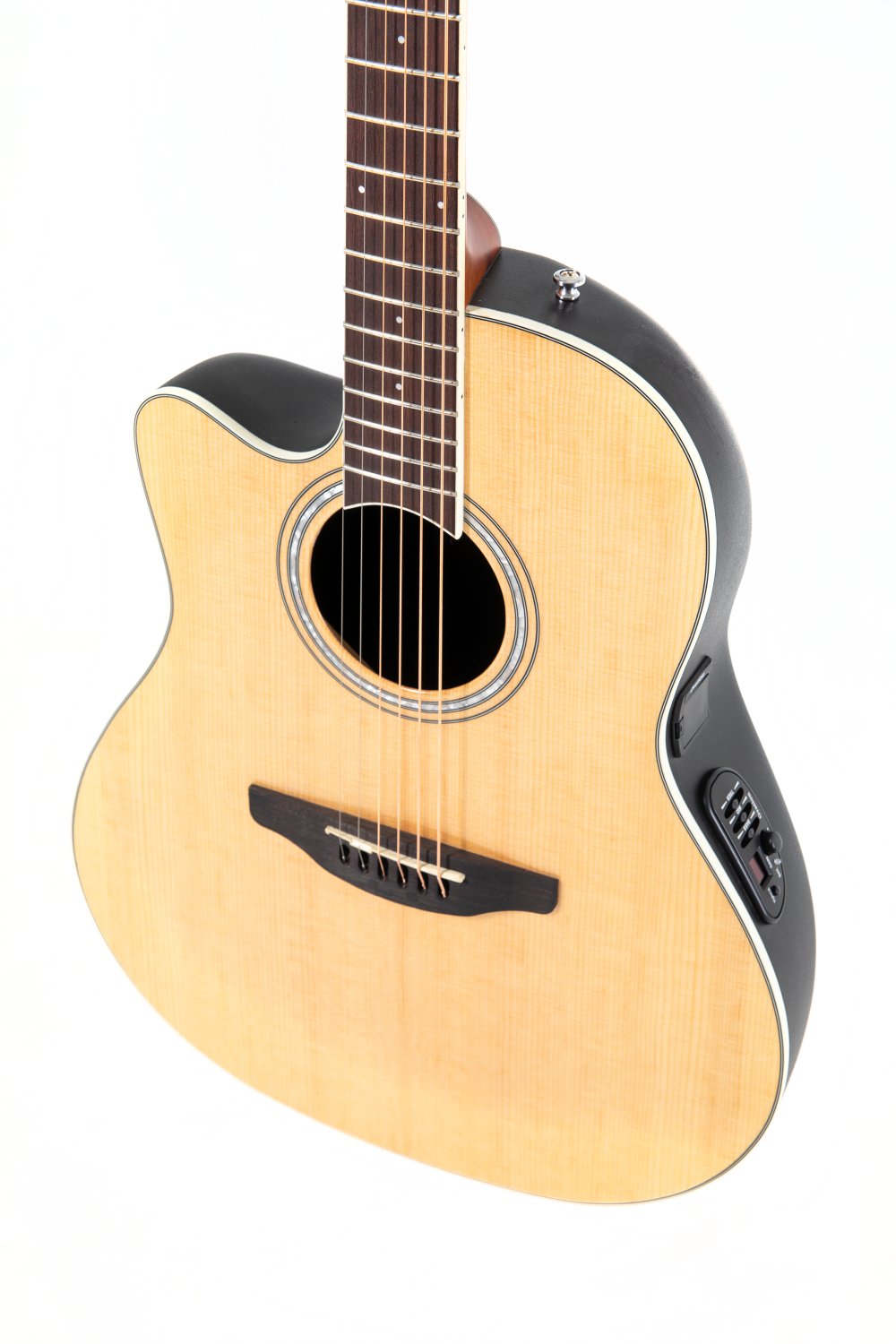 Ovation Celebrity Traditional E-Acoustic Guitar CS24L-4, Natural, Lefty - view 4