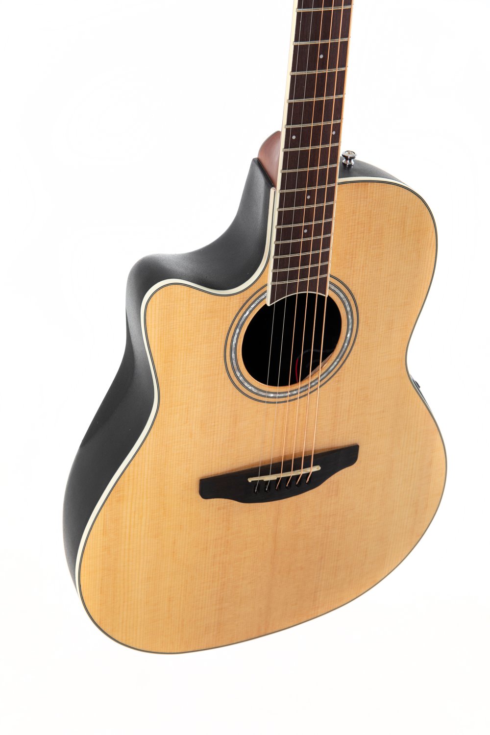 Ovation Celebrity Traditional E-Acoustic Guitar CS24L-4, Natural, Lefty - view 5