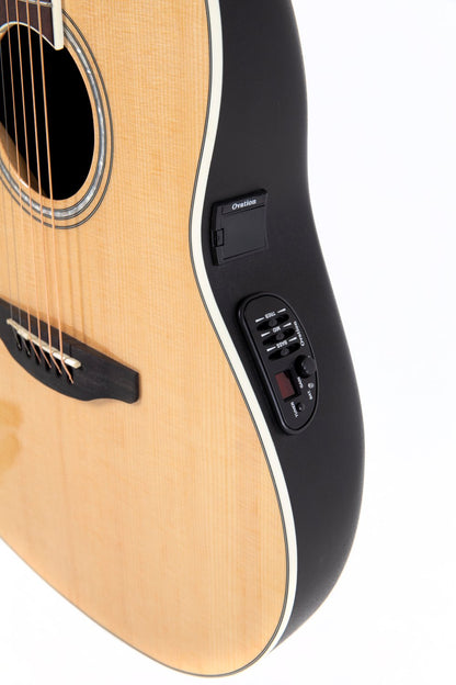 Ovation Celebrity Traditional E-Acoustic Guitar CS24L-4, Natural, Lefty - view 7