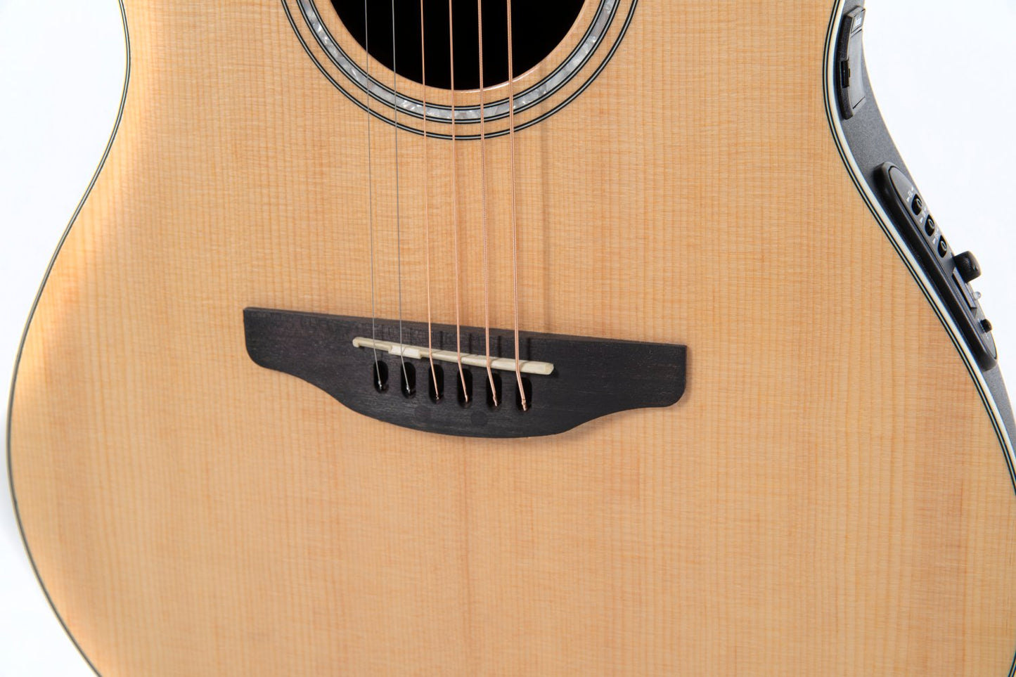 Ovation Celebrity Traditional E-Acoustic Guitar CS24L-4, Natural, Lefty - view 8
