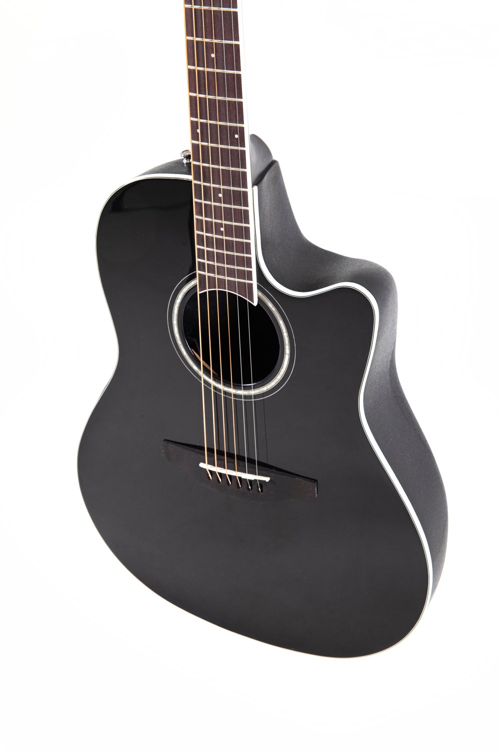 Ovation Celebrity Traditional E-Acoustic Guitar CS24-5, Black - view 5