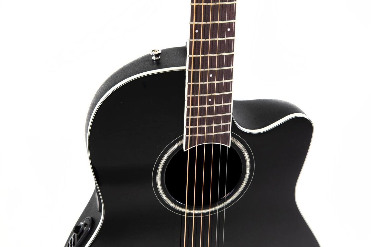 Ovation Celebrity Traditional E-Acoustic Guitar CS24-5, Black - view 6