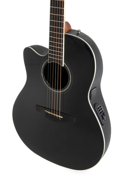 Ovation Celebrity Traditional E-Acoustic Guitar CS24L-5G, Black, Lefty - view 4