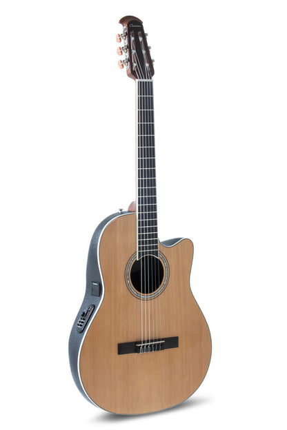 Ovation Celebrity Traditional Classic Nylon E-Acoustic Guitar CS24C-4, Natural - view 1