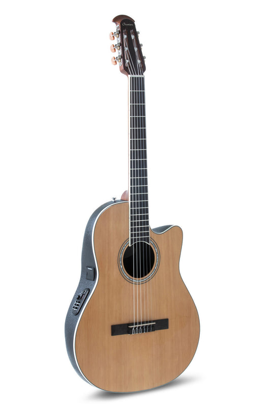 Ovation Celebrity Traditional Classic Nylon E-Acoustic Guitar CS24C-4, Natural - view 1