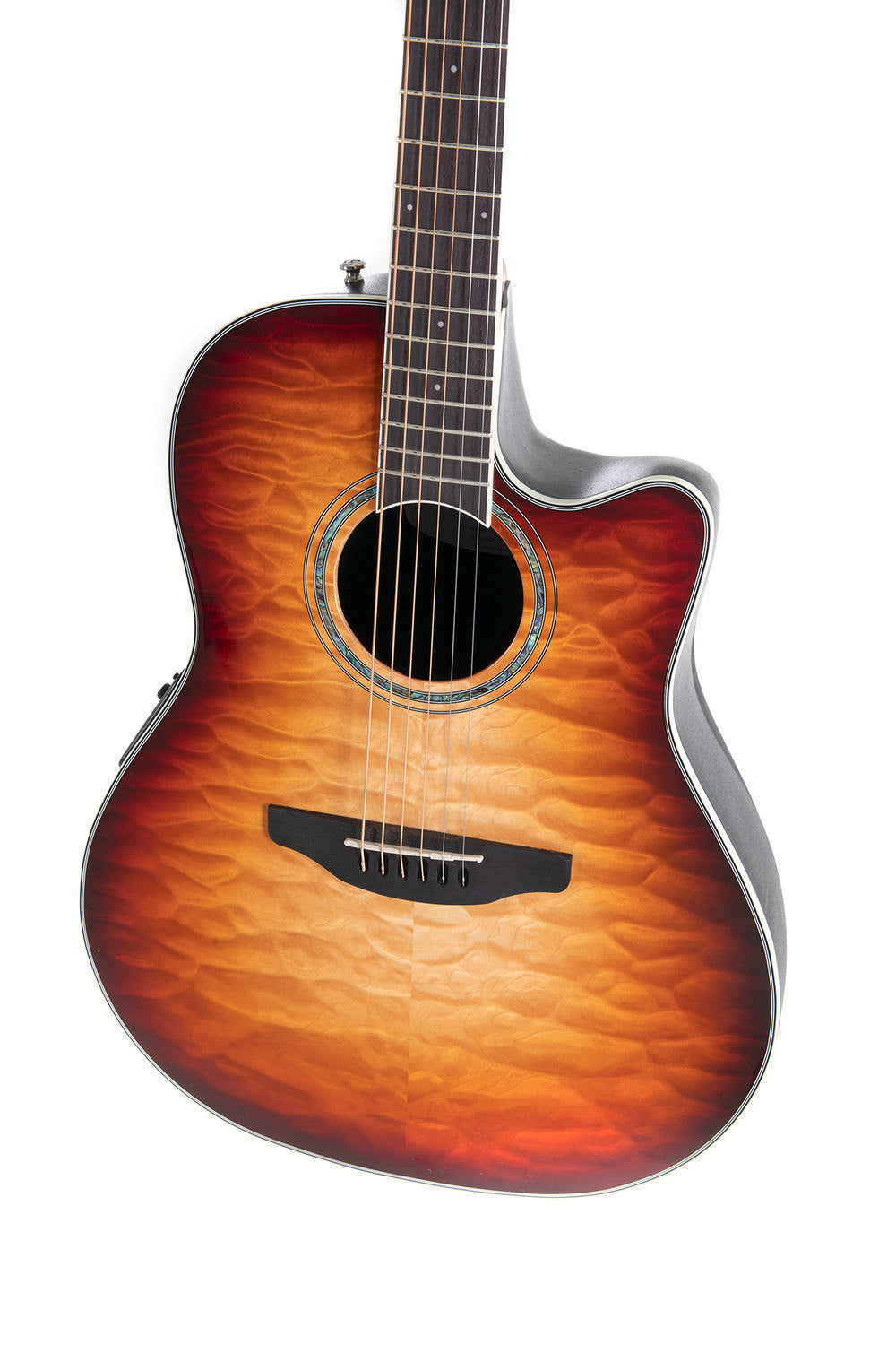 Ovation Celebrity Traditional Plus E-Acoustic Guitar CS24X-7C, Cognac Burst Gloss - view 3