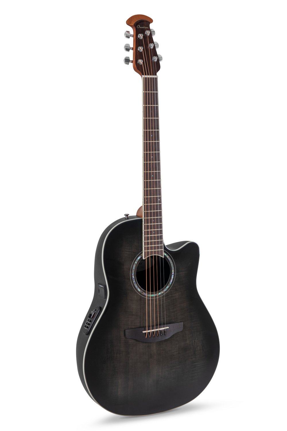 Ovation Celebrity Traditional Plus E-Acoustic Guitar CS24P-TBBY, Transparent Blackburst - view 1