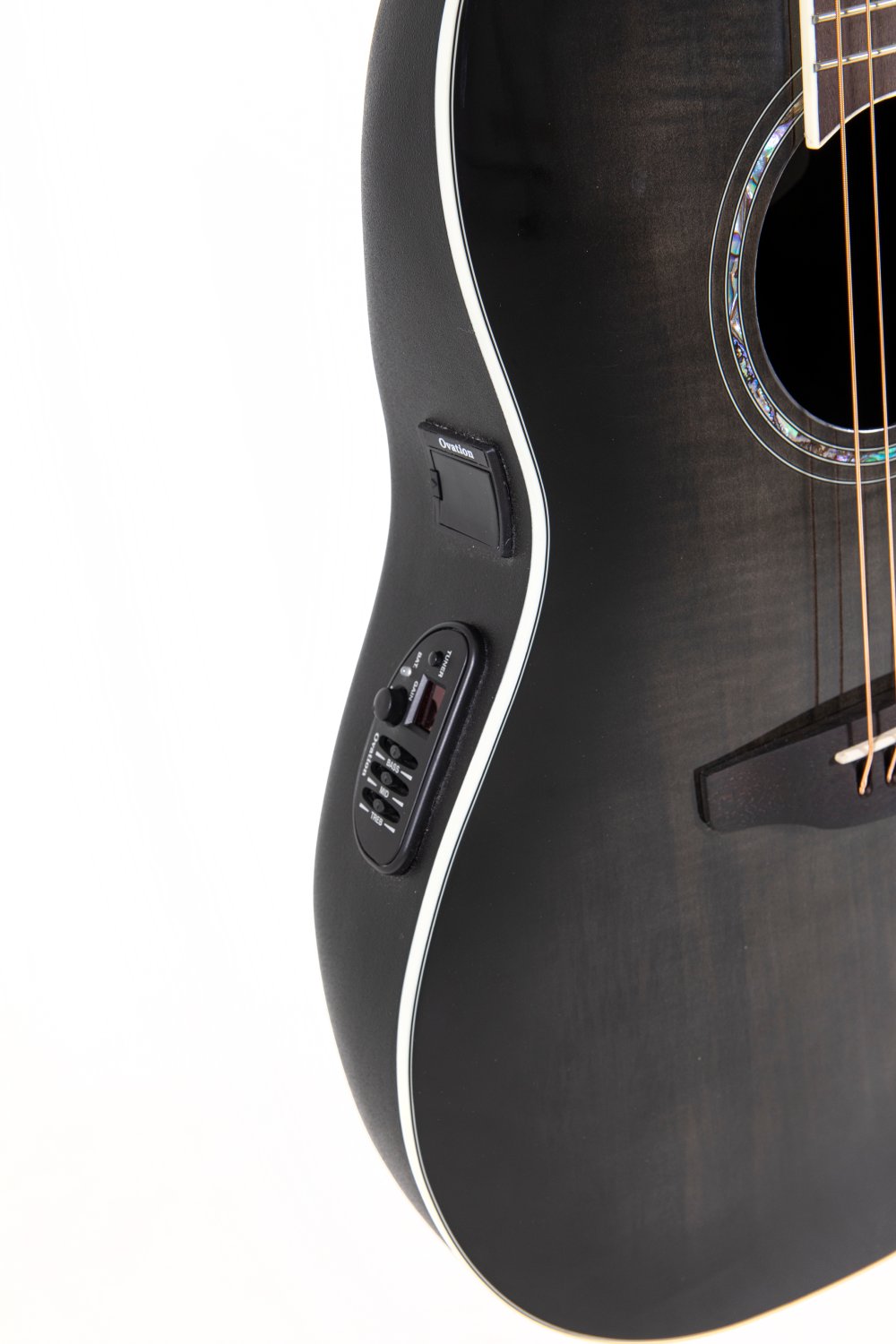 Ovation Celebrity Traditional Plus E-Acoustic Guitar CS24P-TBBY, Transparent Blackburst - view 11