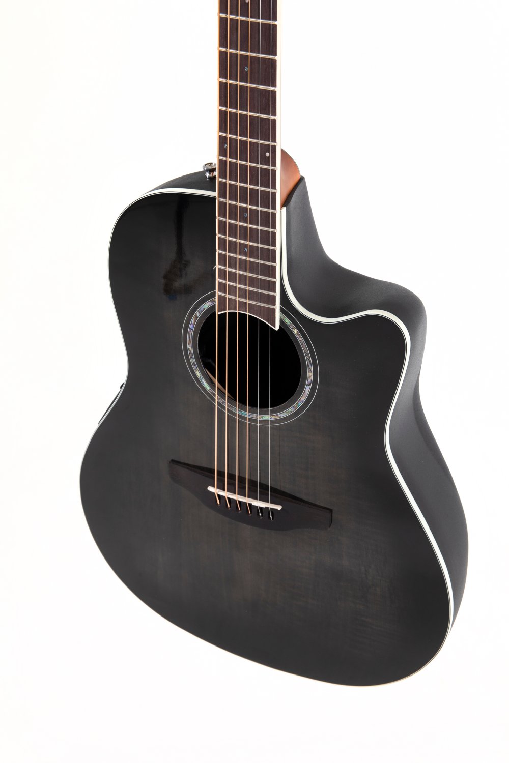 Ovation Celebrity Traditional Plus E-Acoustic Guitar CS24P-TBBY, Transparent Blackburst - view 5
