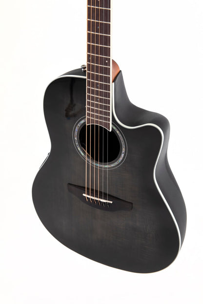 Ovation Celebrity Traditional Plus E-Acoustic Guitar CS24P-TBBY, Transparent Blackburst - view 5