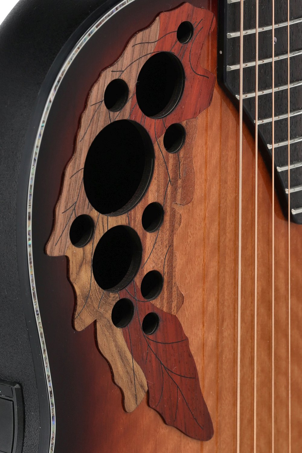 Ovation Celebrity Exotic Selection 2025 Limited E-Acoustic Guitar CE44P-FLE-G, Flamed Eucalyptus - view 11