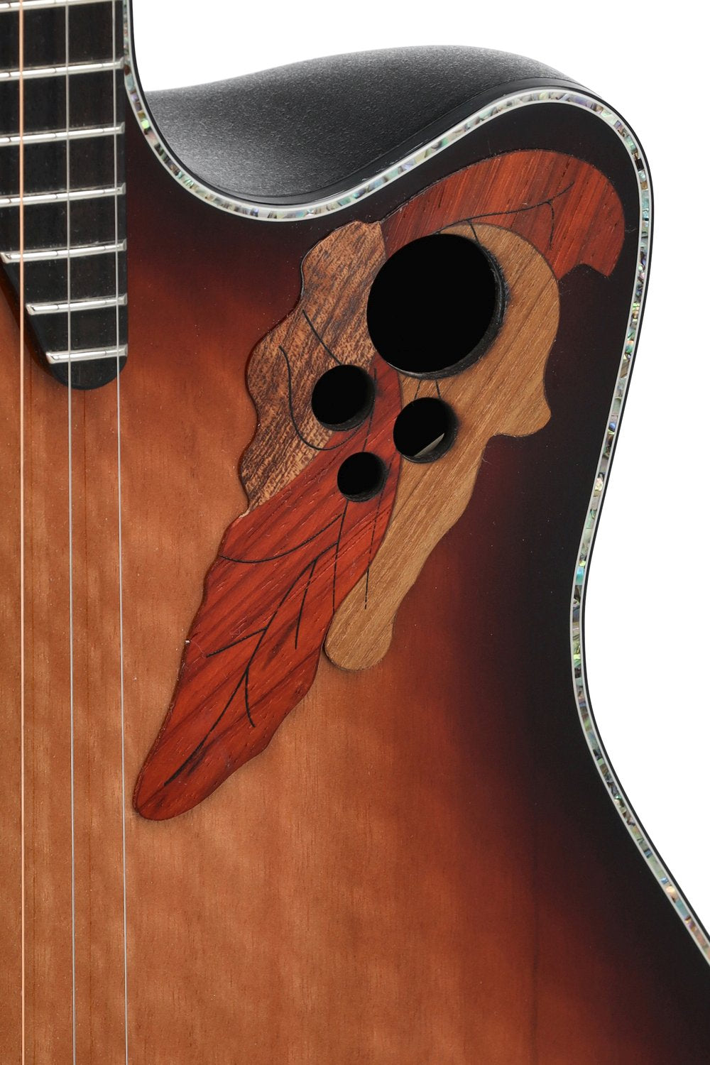 Ovation Celebrity Exotic Selection 2025 Limited E-Acoustic Guitar CE44P-FLE-G, Flamed Eucalyptus - view 12