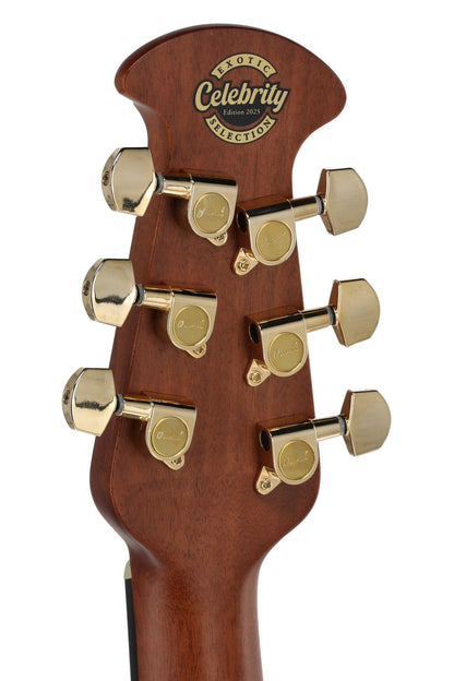 Ovation Celebrity Exotic Selection 2025 Limited E-Acoustic Guitar CE44P-FLE-G, Flamed Eucalyptus - view 15