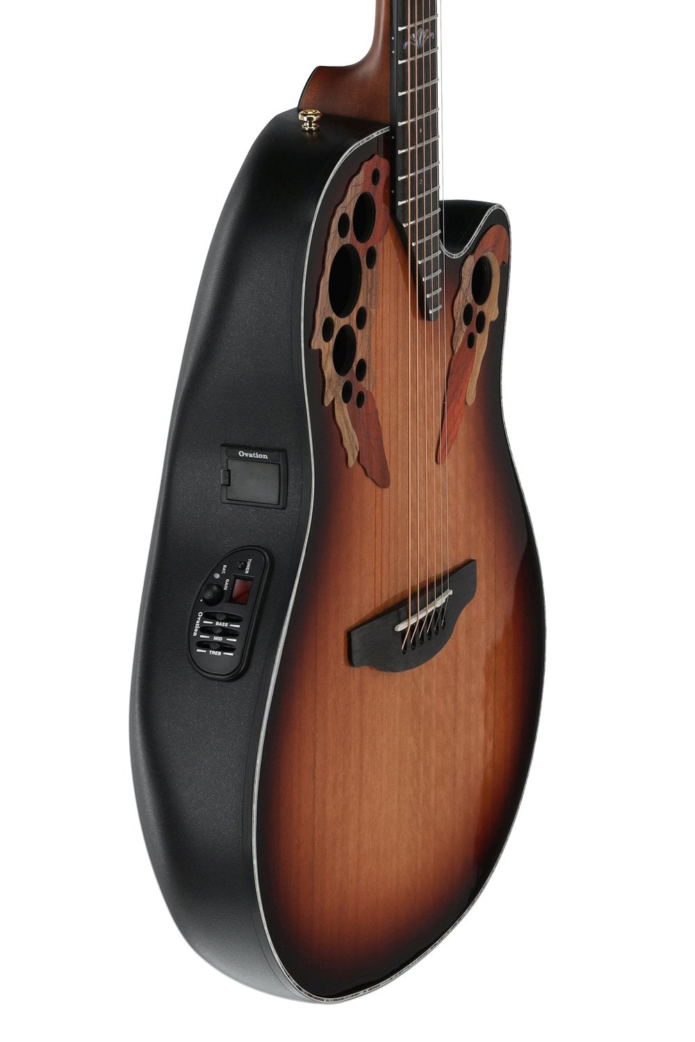 Ovation Celebrity Exotic Selection 2025 Limited E-Acoustic Guitar CE44P-FLE-G, Flamed Eucalyptus - view 5