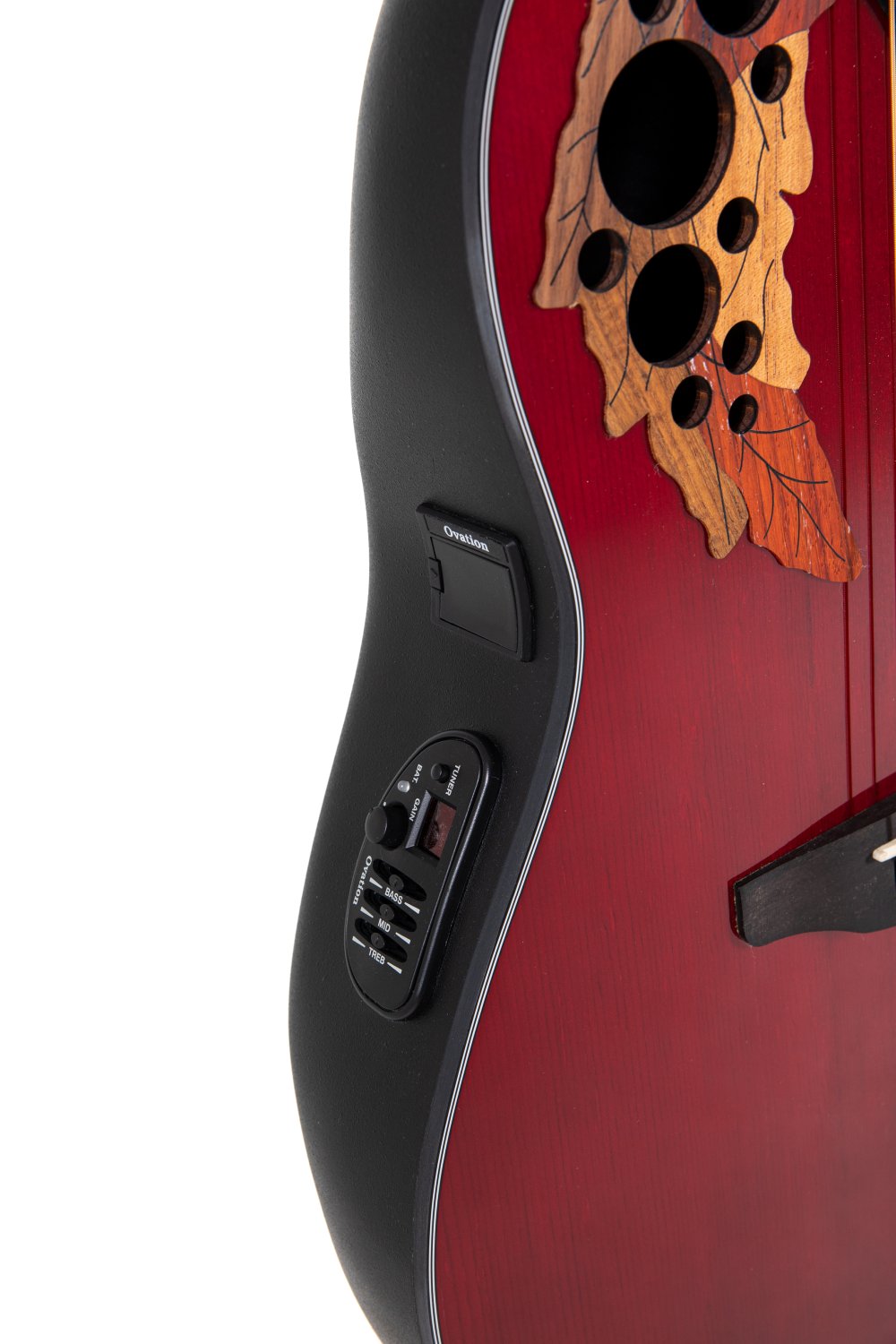 Ovation Celebrity Elite E-Acoustic Guitar CE44-RR, Ruby Red - view 8