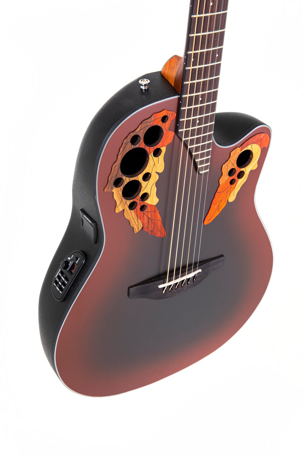 Ovation Celebrity Elite E-Acoustic Guitar CE44-RRB, Reverse Red Burst - view 4