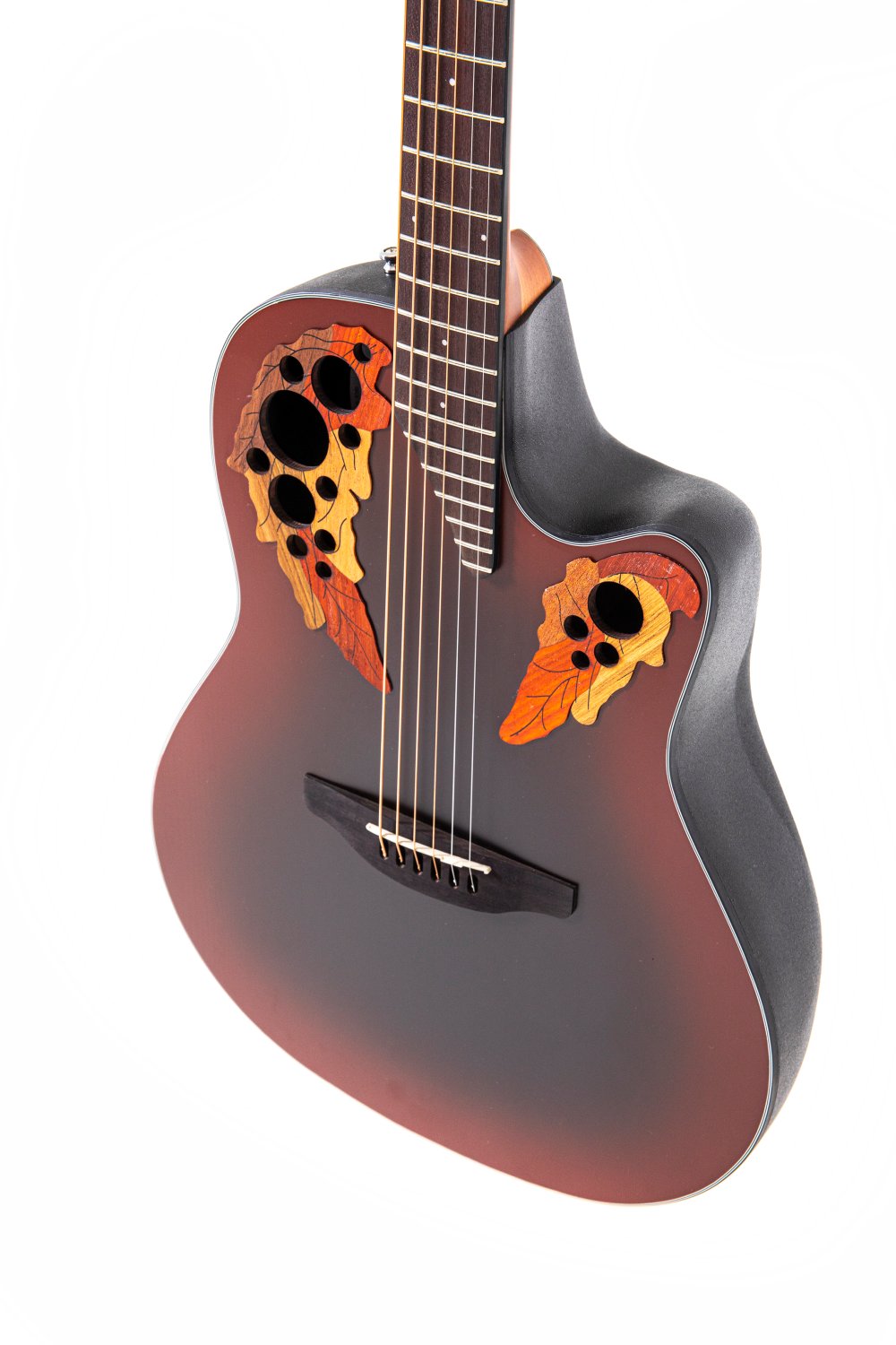 Ovation Celebrity Elite E-Acoustic Guitar CE44-RRB, Reverse Red Burst - view 5