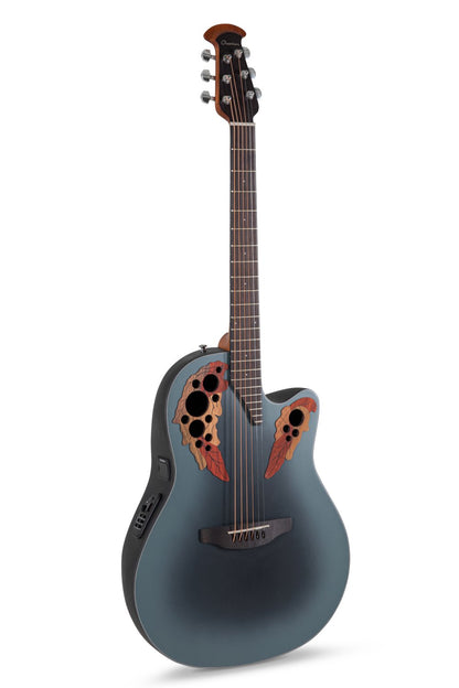 Ovation Celebrity Elite E-Acoustic Guitar CE44-RBB, Reverse Blue Burst - view 1