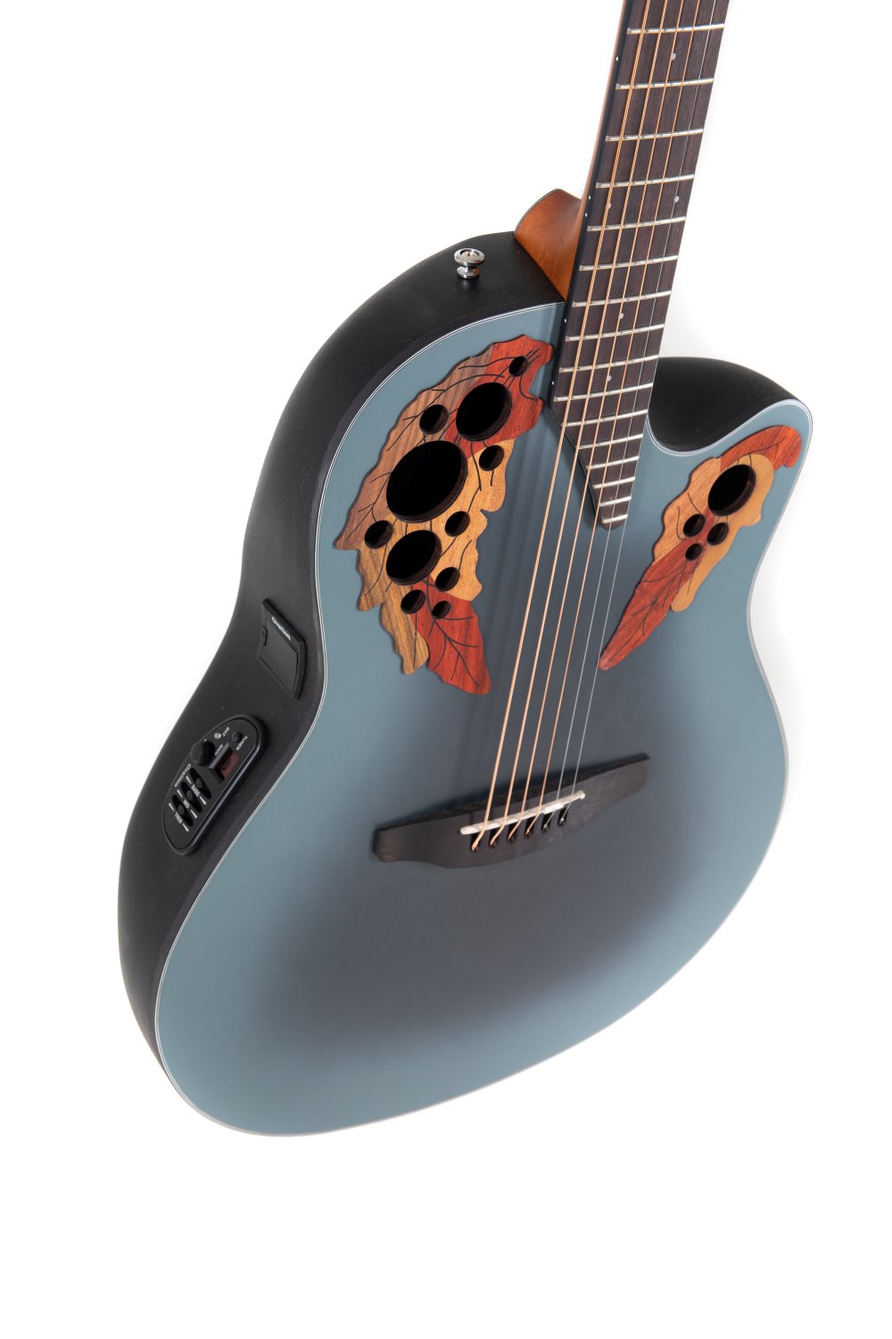 Ovation Celebrity Elite E-Acoustic Guitar CE44-RBB, Reverse Blue Burst - view 4