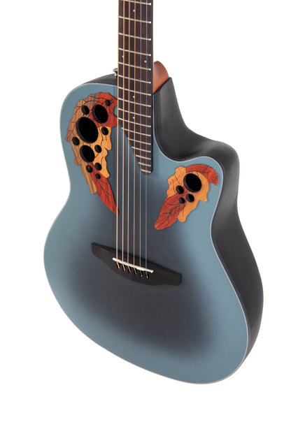 Ovation Celebrity Elite E-Acoustic Guitar CE44-RBB, Reverse Blue Burst - view 5