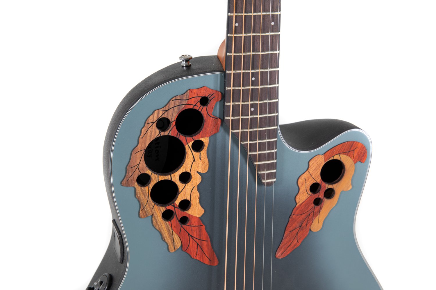 Ovation Celebrity Elite E-Acoustic Guitar CE44-RBB, Reverse Blue Burst - view 6